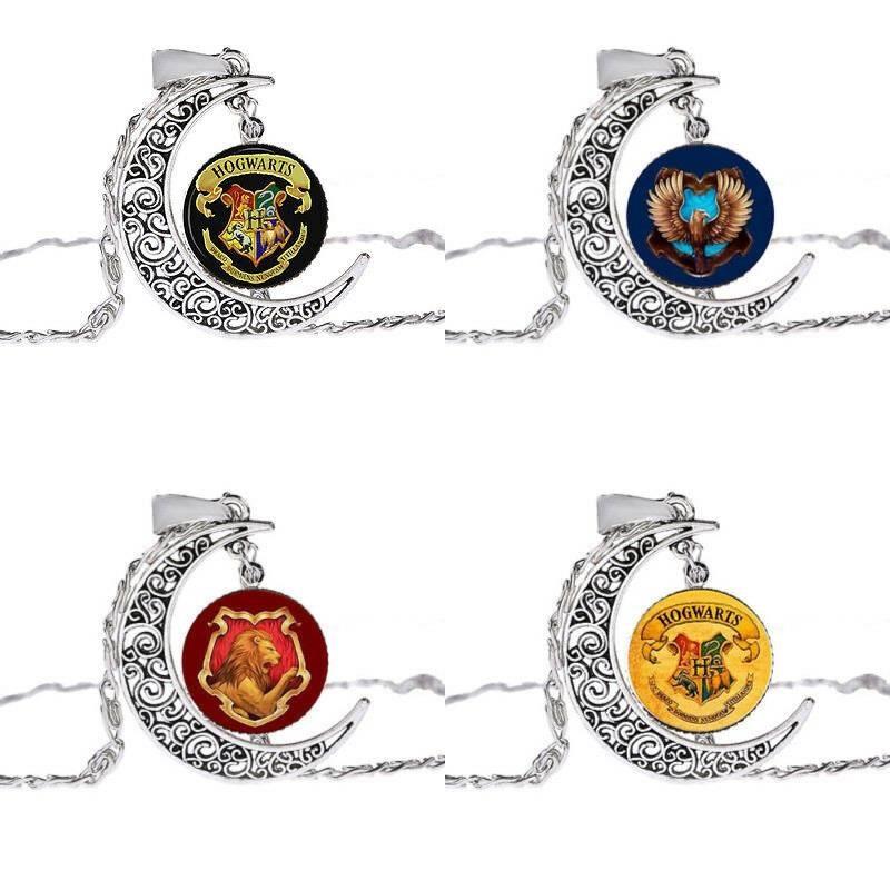 Harry Potter Retro Timeturner Necklace With Moonstone Pendant For Fans Special Characters Included