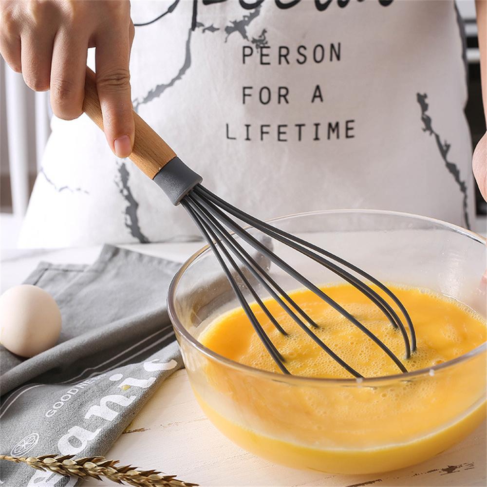 

Baking Utensils Nordic Green Silicone Material Flexible And Easy To Use Rugged And Durable Comfortable Grip Egg Beater Silicone