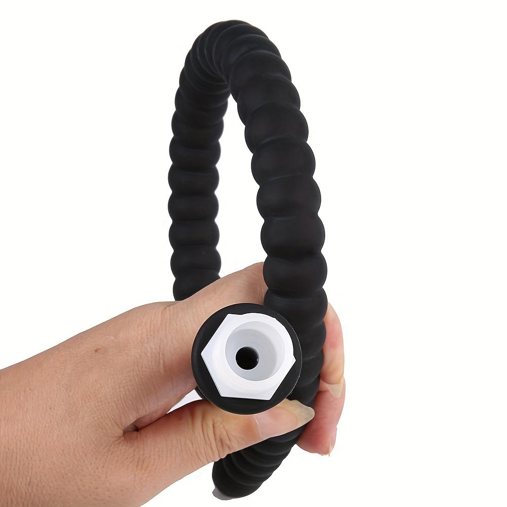 30/40/50cm Long Douche Silicone Enema Syringe Anal Shower Cleaning Head Anal Beads Butt Plug Nozzle Tip Faucet Attachment Gay