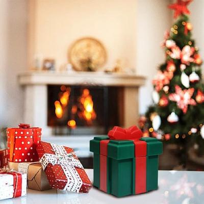 Creative Reusable Plastic Gift Box Heart Bowknot Christmas Decoration For Home Party Supplies Festival Accessories