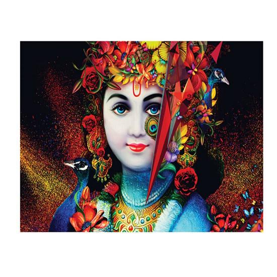 @ Indian Traditional Krishna Poster Coated Self Adhesive Waterproof