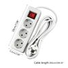2-Pin Mehrfachsteckdose EU-Standard Deutscher Typ Adapter 3/4/5-fach Wandsteckdosen-Verlängerung Mehrfachsteckdose für den Familiengebrauch
