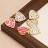 4pcs Stainless Steel Daisy Enamel Flower Hearts Charms for DIY Girls Jewelry Findings Women Necklace Pendants Earrings Making