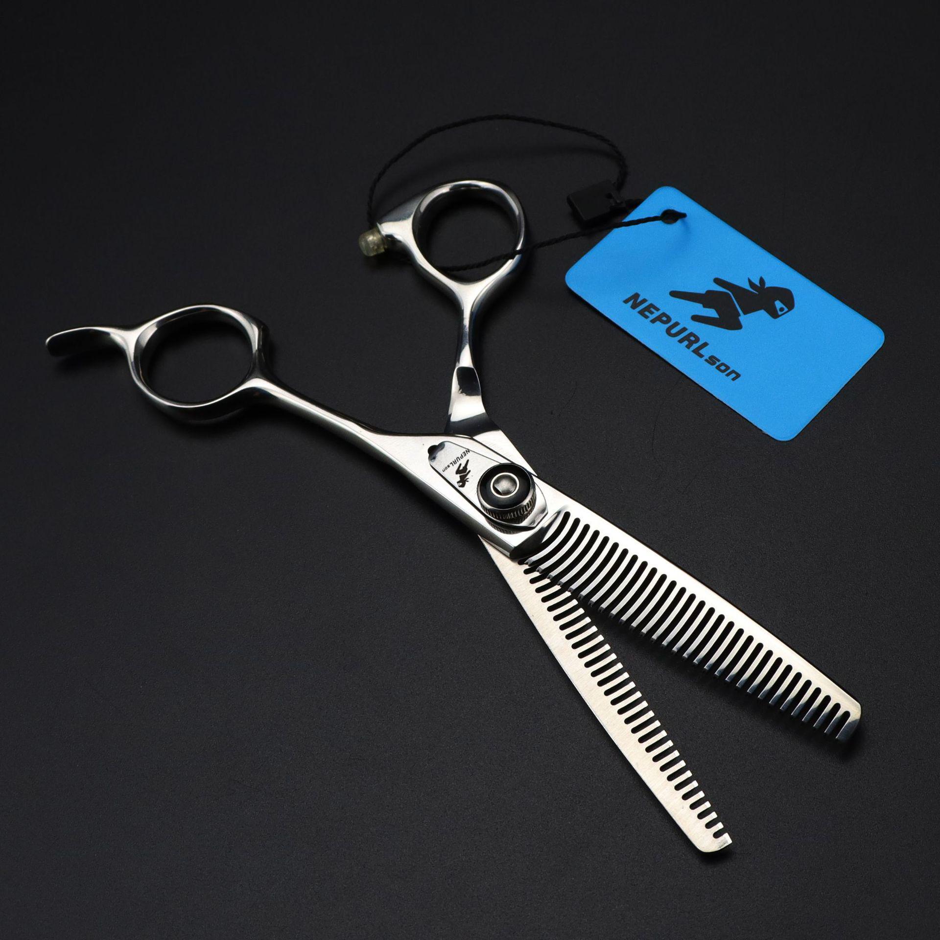 Napson 6.0  Double-Sided Serrated Thinning Hairdressing Scissors
