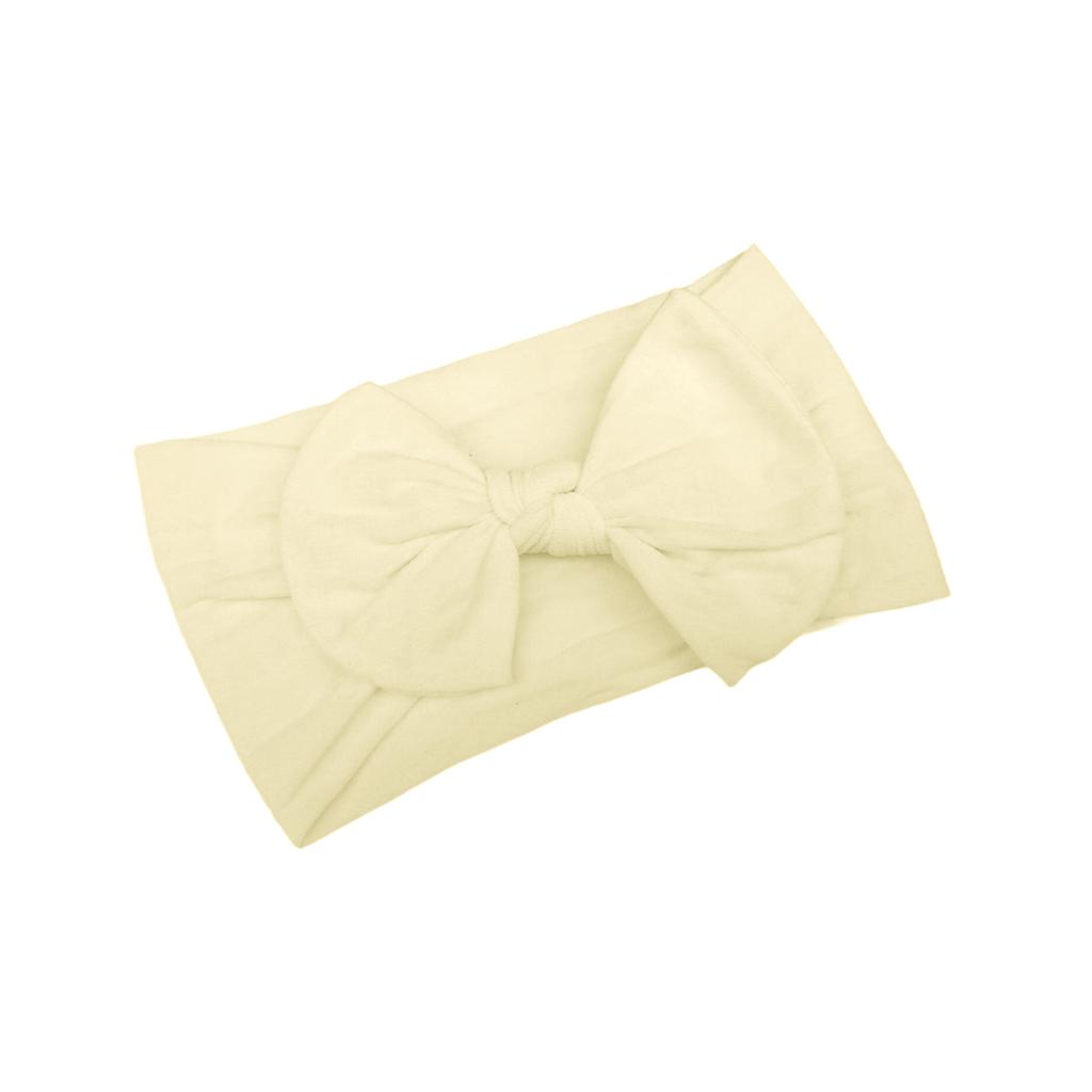 Soft Nylon Baby Hair Bows Gentle Elastic Headbands For Infants Toddlers Multi Color Options