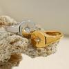 MamacitaSlay Minimalistischer 316L Edelstahl Achteckiger Sternring Wasserdicht 18K Gold Plated Schmuck Damen Eleganter Ring Geschenk