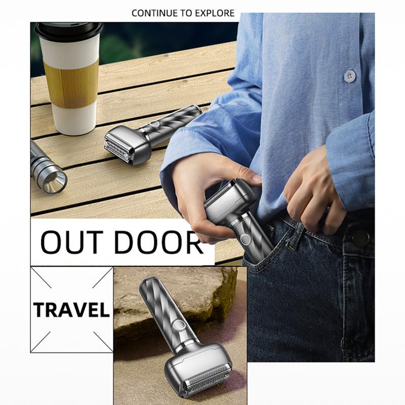 Professional Reciprocating Shaver For Man Multifunction Electric Beard Razor Twin Blade Rechargeable Face Beard Knives Trimmer