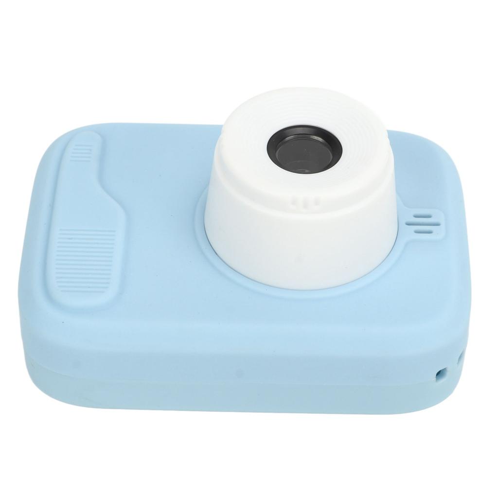 Kids Camera 2 Inch 20MP Dual Front Rear Cameras Portable Mini Toddler Digital Video Camera with Flash Light Blue