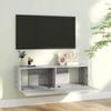 VidaXL Wall-mounted TV Cabinet Sonoma Grey 100x30x30 Cm Engineered Wood 815097