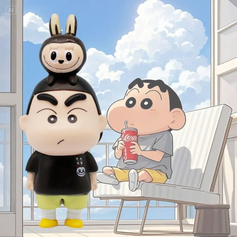 High-quality Crayon Shin Chan Labubu Figurine Ideal For Displaying In Any Room
