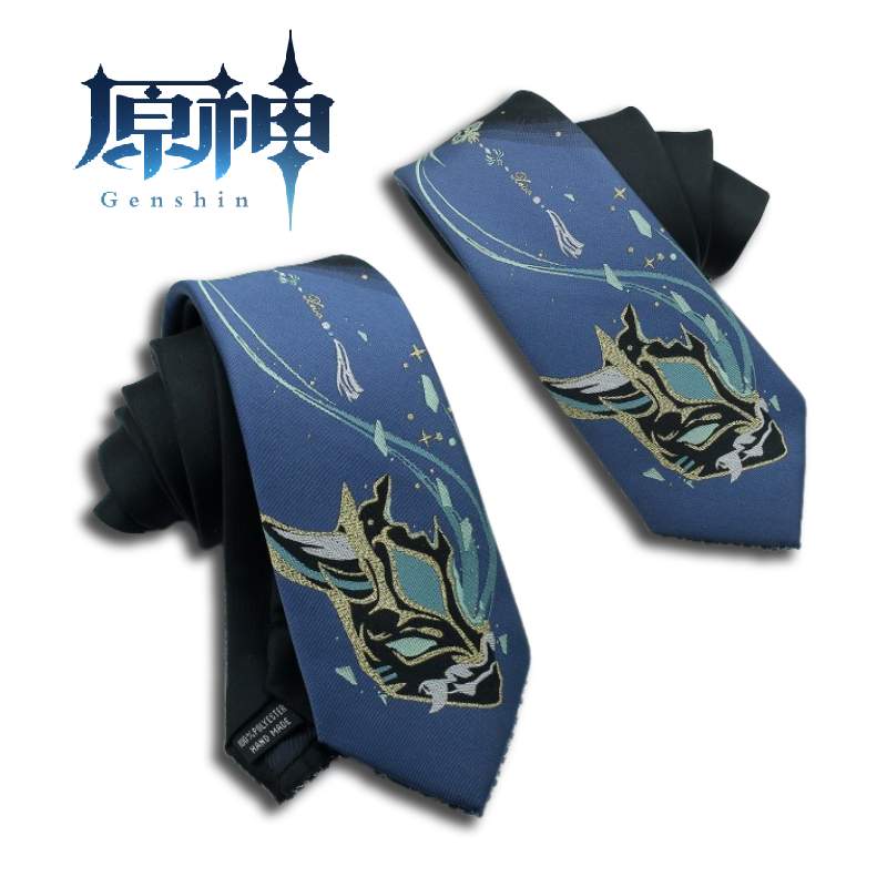 Genshin Impact Xiao Tie Anime Games Jk Cosplay Clothing Versatile Accessories