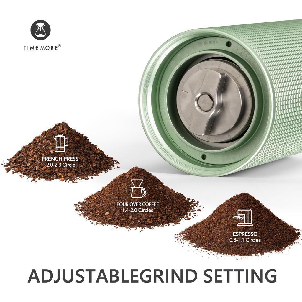 Râșniță de cafea manuală TIMEMORE C3 ESP Time More Capacitate Espresso 25g CNC Oțel Inoxidabil Conic Intern Setare Ajustabilă Precizie de Ajustare cu
