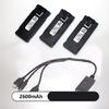 2600mAh 3.7V Replacement Intelligent Flight Battery Long Flight Time Battery for E88/E99/E525 Drones Accessories