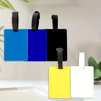 5 Pcs Blank Luggage Tag Card Set  Shipping Mark Anti-lost Tag Hanging Plate  Mi Kids Luggage Luggage Tag  Luggage Accessory Tag Travel Plate