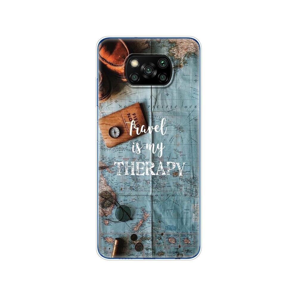 Für Xiaomi Poco X3 NFC x3 pro Hülle Silikon Weiche Rückseite TPU Bumper für Poco X 3 NFC 6.67'' Global Handyhülle Winter Schnee Weihnachten