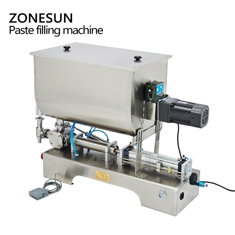 ZONESUN ZS-G1WGU Pneumatic U-Shaped Sauce Filling Machine for 100 to 500 Grams