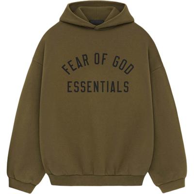 Sudadera con Capucha de Forro Polar Oliva Hombre Tops Verde 192BT246254F