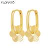 Vintage Gold Color Metal Drop Earrings 925 Sterling Silver Needle Geometric Pendants Hoop Earrings for Women 2026 New Jewelry