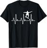 Skateboard Shirt Skater Heartbeat Love Gift Tee T-Shirt