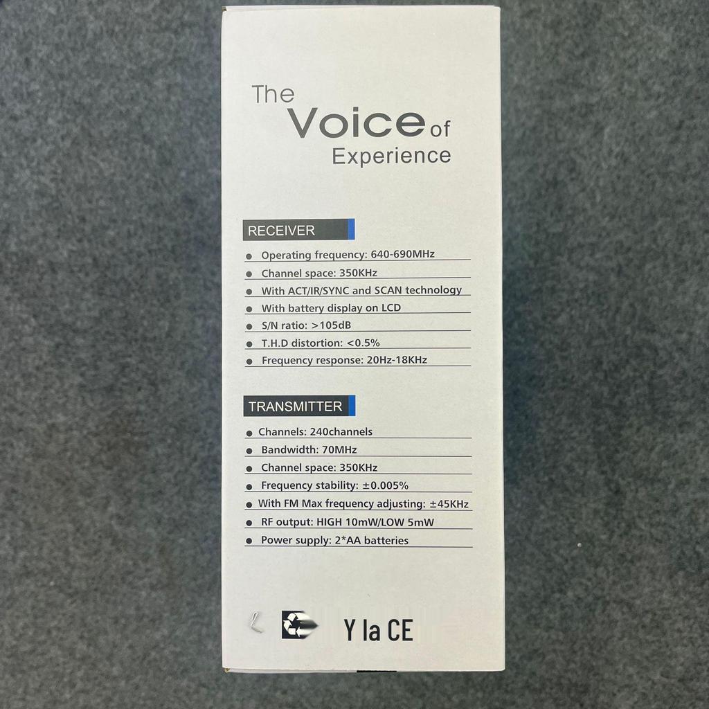 KTV U-Band Infrared High-End Wireless Dual Microphone with Lavalier and Headset