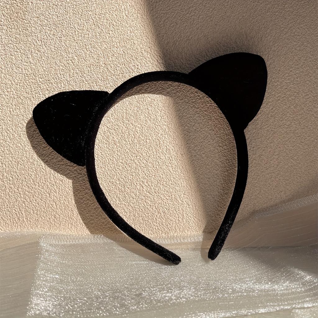 Chic Leopard Print Cat Ear Headband - Cute Vintage Style Fabric Hair Accessory For Cosplay Or Women Perfect for Daily Wear