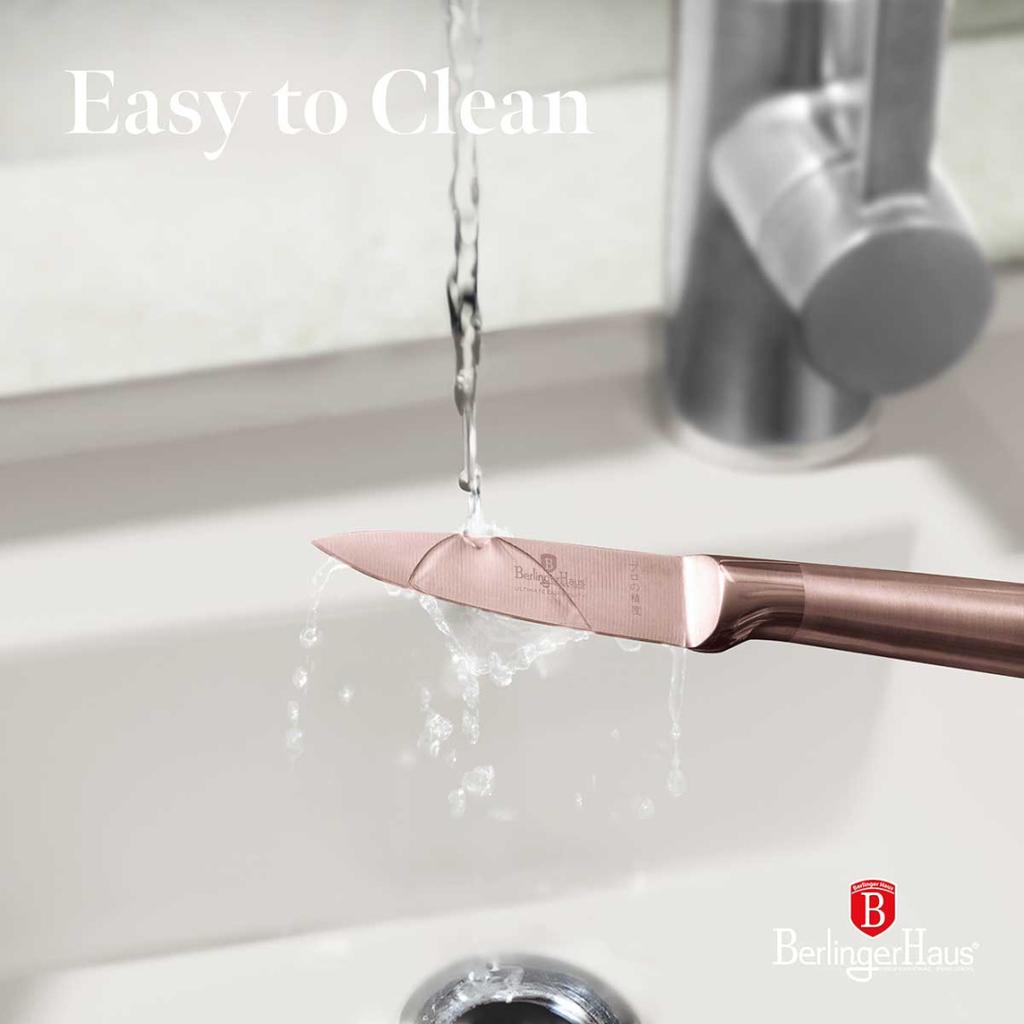 STEEL PEELING KNIFE BERLINGER HAUS 9.5cm BH-2939 ROSE GOLD