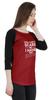 Inkmeso Tshirt For Mother's Raglan Tshirt  "You Can't Scare Me I Have Two Boys" Graphic Shirt