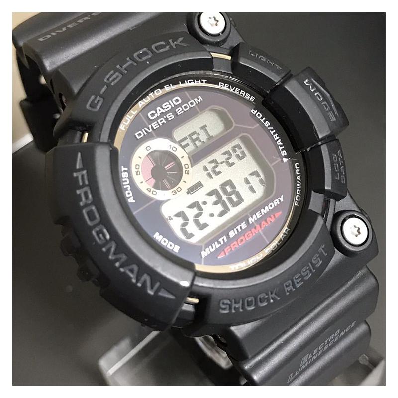 Casio G-SHOCK FROGMAN series 200 meters waterproof quartz movement Japanese and Korean watch men's watch blue dial GW-200BC-1JF