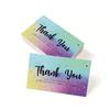 50pcs Thank You Cards, for Online Retailers Small Business Owners, Commercial Decoration Stickers Label Cards Gift Packaging Gif