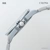CREPHA Men's Analog Waterproof Watch with Metal Band, Silver, SV-AM264-BKS