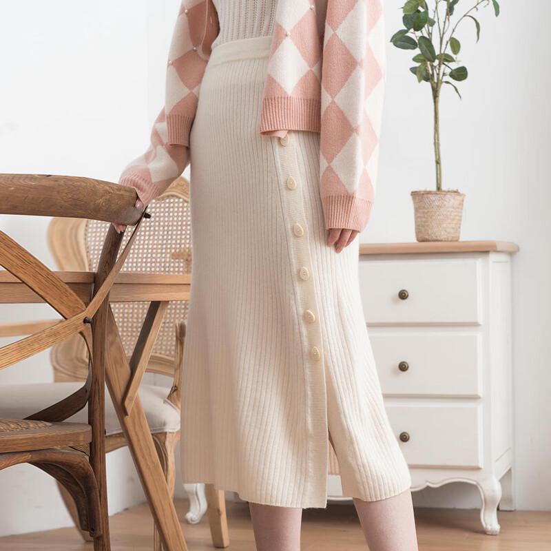 Snoford 100% Cashmere A-Line Midi Skirt