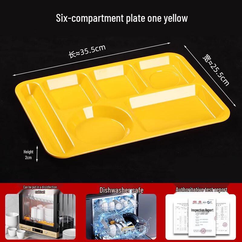 Commercial A5 Melamine Divided Dinner Plate