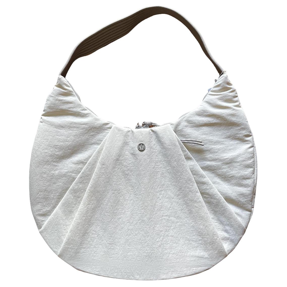 

Lululemon Pleated 10L Brand Logo Zipper Closure Fabric Tote Shoulder Bag Regular Women bags Ethereal-Yellow Linen LW9EJRS-WISY-RWLI Elf Yellow Raw Linen