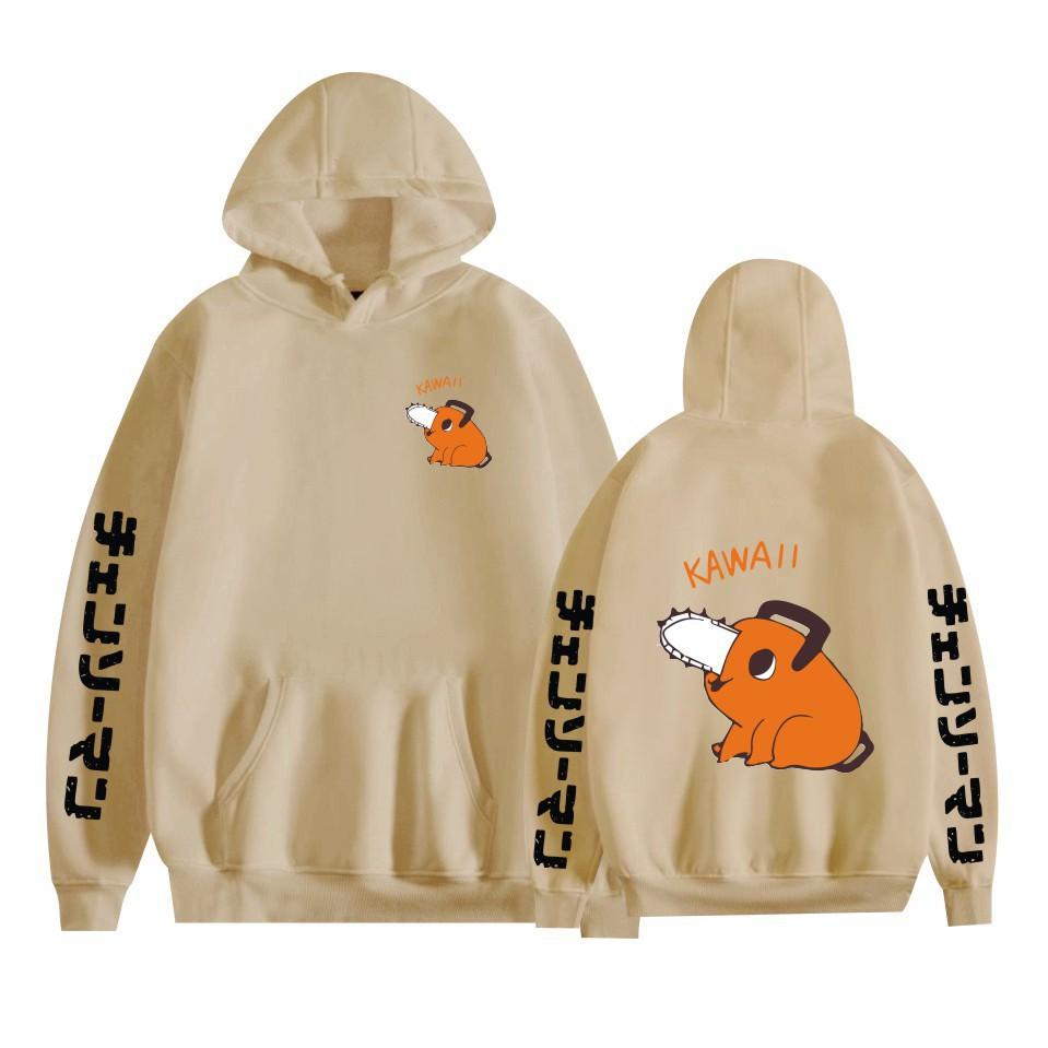 Sweats à capuche Pochita Chainsaw Man Homme Mode Manches Longues Femmes Décontracté Harajuku Streetwear Pulls Sudaderas Haut