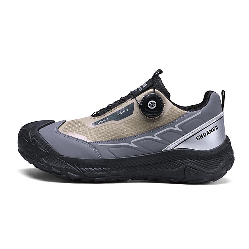 Outdoor rotating buckle hiking shoes spring and autumn new strap-free breathable travel leisure hiking shoes