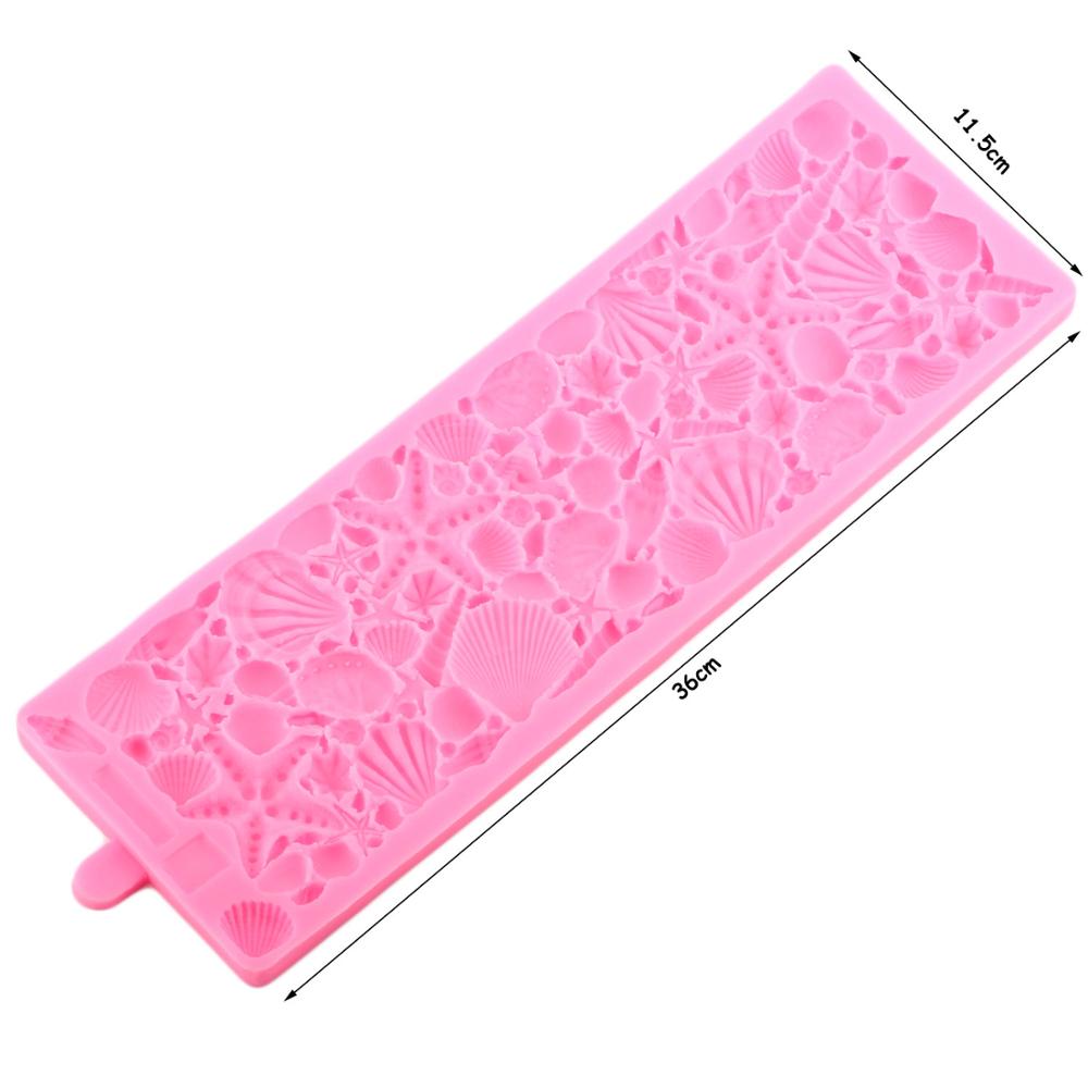 3d Shell Conque Etoile De Mer Silicone Moule Dentelle Mat Mariage Anniversaire Gateau Bordure Fondant Gateau Outils De Decoration Chocolat Bonbons Moule Acheter A Prix Bas Livraison Gratuite Avis Reels Avec