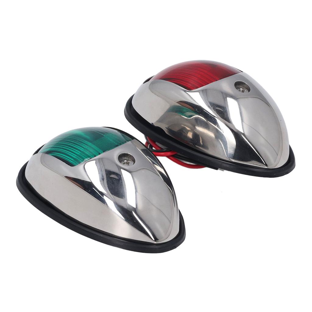 Boat Navigation Lights Red Green LED Light Waterproof Marine SS316 Stainless Steel Lamp DC12V 24V 1.2W 112.5° USCG 2NM