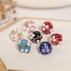 10PC 12mm Japanese Cherry Blossom Beads with Three Petals, Flower Outside, Glass Beads, Scattered Beads, DIY Handmade Bead Beads