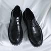 Men'S Shoes Casual Leather Shoes British Retro Trend Brock Platform Heightening Small Leather Shoes 21259-R