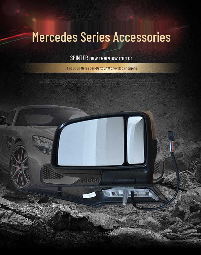 Compatible Rearview Mirror Assembly for Old 901/New 906 Mercedes-Benz Sprinter