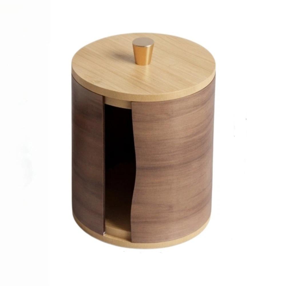 Wooden Tissue Storage Box Retro Desktop Tissue Box Roll Paper Dispenser  Office