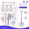 BJD Doll Adjustable Stand for 1/6, 1/8, 1/12 Scale Figures