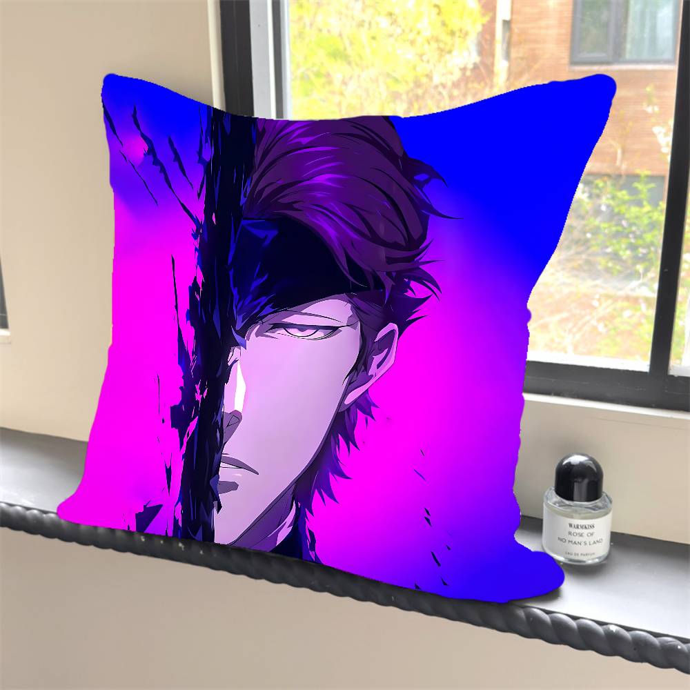 1PC A-Anime B-Bleach Character  Pillow Case Square  Bedroom Sofa Leisure Comfort Cushion Car Home Decoration Pillowcase 40x40