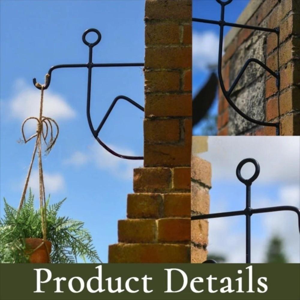Multifunctional Fisherman Wall Planter Holder Abstract Shape Clean Lines Wall Hooks
