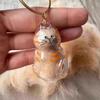 Cat Hair Storage Bottle Transparent Pet Fur Keepsake Keychain for Collecting Cat And Dog Hair Pet Memorial Gift
