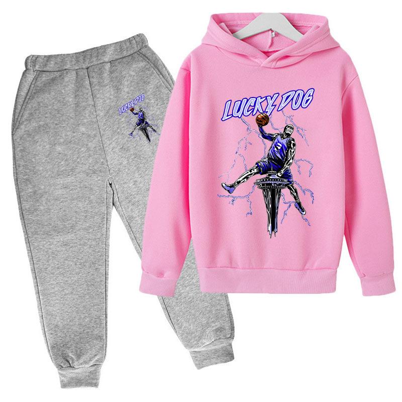 

Осень Зима Счастливый Пес Баскетбол Толстовки Свитшоты с Принтом Молнии Комплект Спортивных Штанов Модный Повседневный Теплый Спортивный Костюм с Длинными Рукавами Мужская Спортивная Одежда 3XL