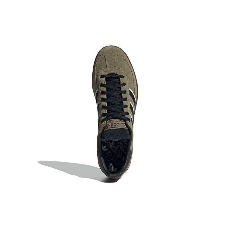 adidas Mens Handball Spezial Focus Olive Black Unisex Sneakers Green Core-Black Crystal-White IG6183