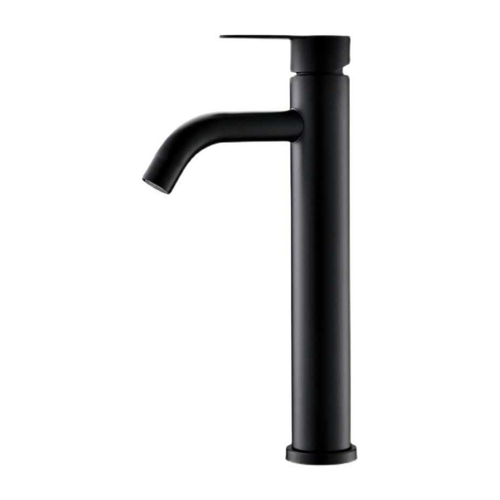 1 Set Bathroom Tap And 2 Water Pipe Matte Black Bathroom Mixer Tap Stylish Easy-To Install Bathroom Tap Home Replacement Faucet