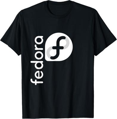 Linux Fedora TShirt White Tagline  Logo Open Source Os Tee TShirt Unisex Cotton Streetwear Tops Mens Clothing Ropa Hombre