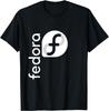 Linux Fedora T-Shirt Weiß Slogan Logo Open Source OS Tee T-Shirt Unisex Baumwolle Streetwear Oberteile Herrenbekleidung Ropa Hombre